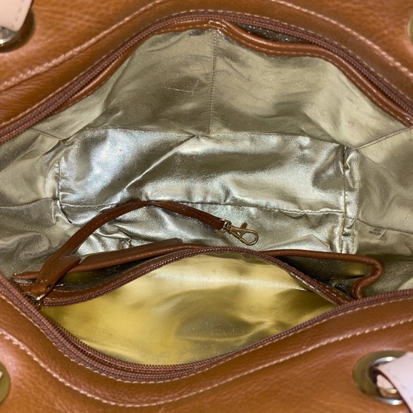 Michael Kors leather shoulder handbag tote. Used. - Picture 6 of 14